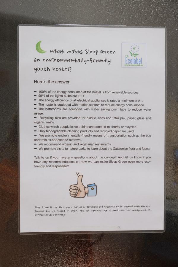 Sleep Green - Certified Eco Youth Hostel Barcelona Zewnętrze zdjęcie